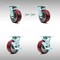 Service Caster 5 Inch SS Poly on Aluminum Caster Set with Roller Bearings 2 Swivel Lock 2 Brake SCC-SS30S520-PAR-BSL-2-TLB-2 - alternate 1